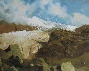 Rudolf Koller Gletscher am Sustenpass oil painting on canvas